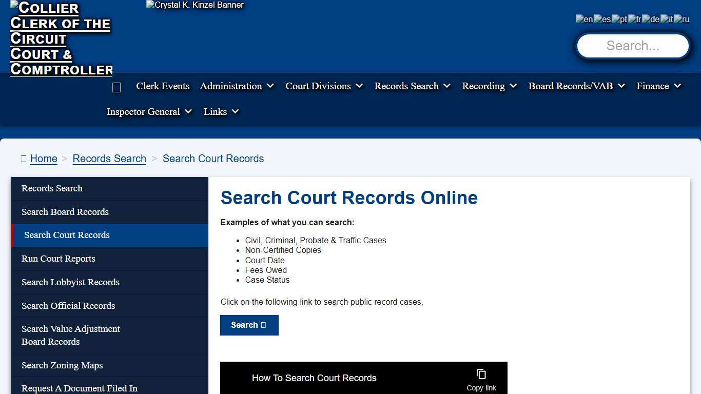 Search Court Records – Collier Clerk of the Circuit Court & Comptroller